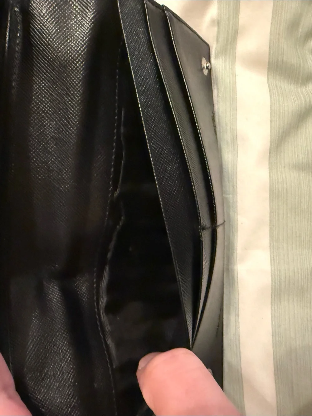 Prada Black Nylon Wallet w/ Prada Box